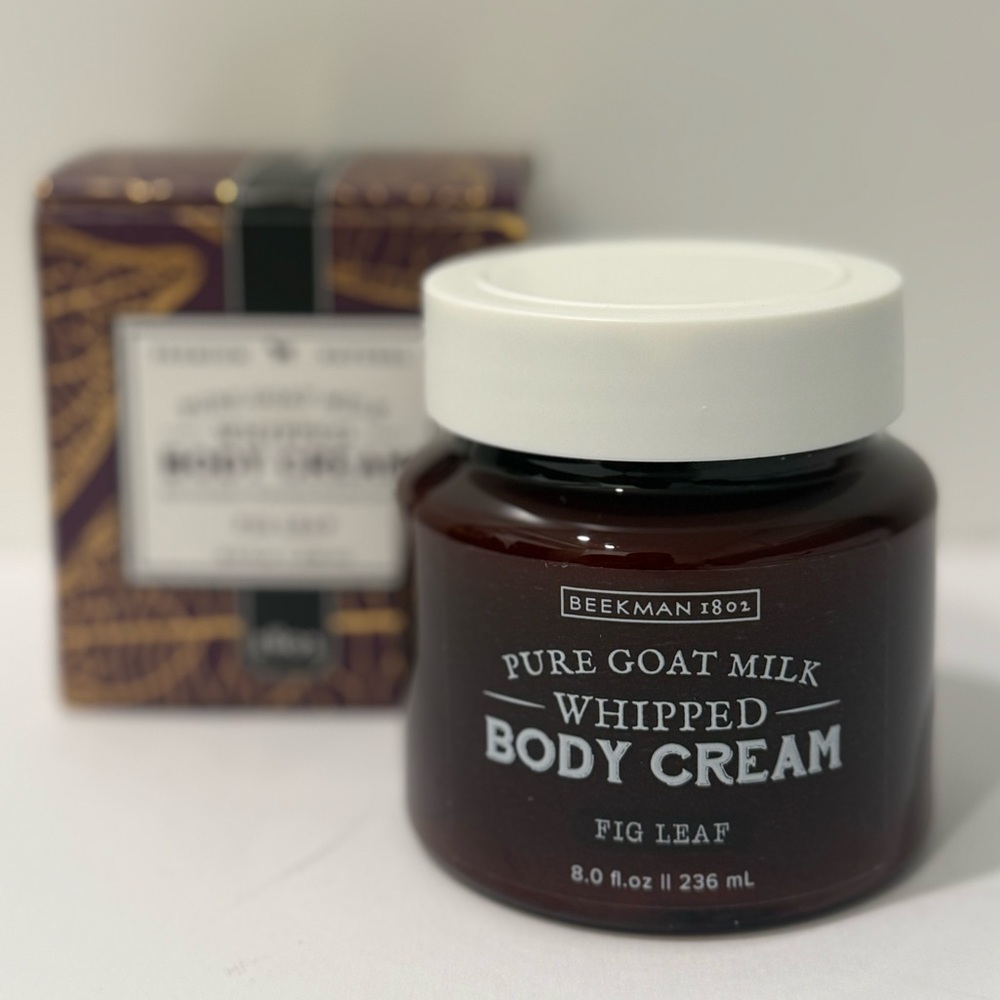 Beekman 1802 Fig Leaf Pure Goat Milk Whipped Body Cream 8 oz. NEW